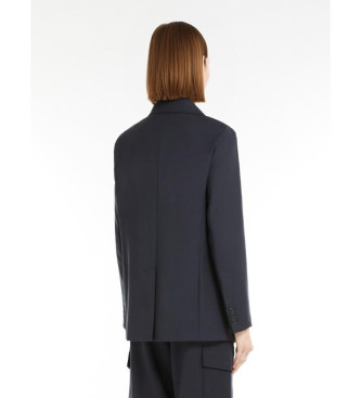 Weekend Max Mara Blazer de lana virgen Materia marino