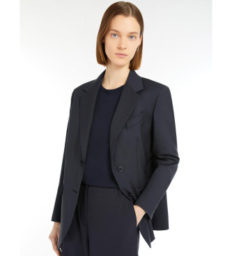 Weekend Max Mara Blazer de l virgem Materia marine