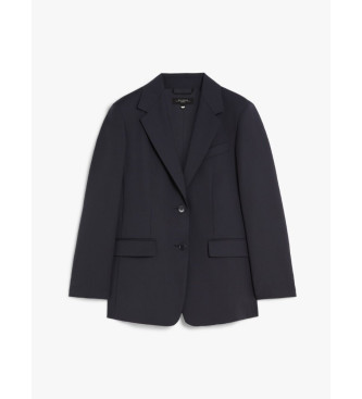 Weekend Max Mara Blazer de l virgem Materia marine