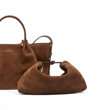 Weekend Max Mara Braune Wildledertasche Wkario