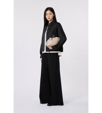 Weekend Max Mara Bolso de Piel Cubico beige