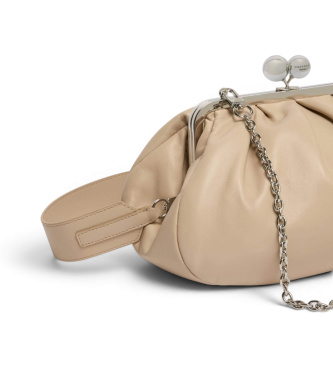 Weekend Max Mara Bolso de Piel Cubico beige