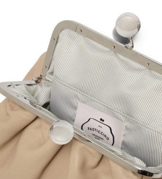 Weekend Max Mara Bolso de Piel Cubico beige