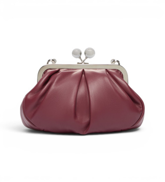 Weekend Max Mara Bolso de Piel Prati granate