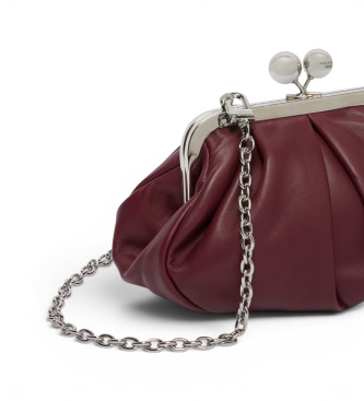 Weekend Max Mara Bolso de Piel Prati granate