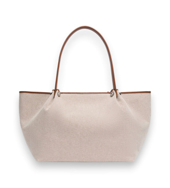 Weekend Max Mara Wkagetto Tasche beige, Leder