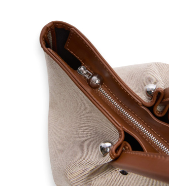 Weekend Max Mara Wkagetto Tasche beige, Leder