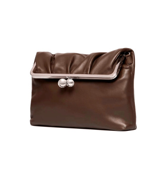 Weekend Max Mara Bolso de Piel Wkaslalom marrón