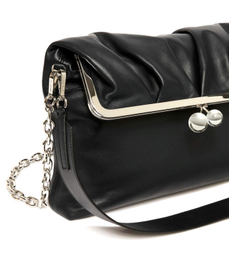 Weekend Max Mara Bolso de Piel Wkaslalom negro