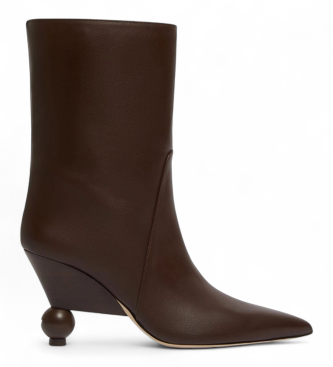 Weekend Max Mara Stivaletti in pelle marrone Rollio