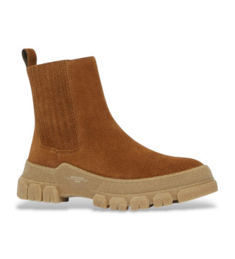 Weekend Max Mara Botines de piel Genepi Cuoio