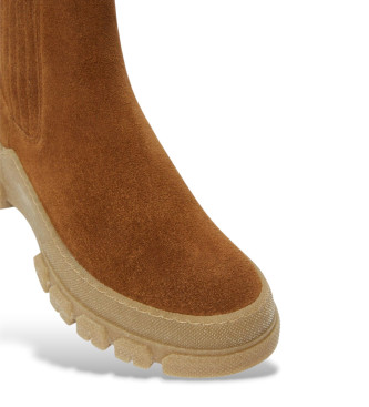 Weekend Max Mara Botines de piel Genepi Cuoio