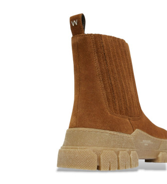 Weekend Max Mara Botines de piel Genepi Cuoio