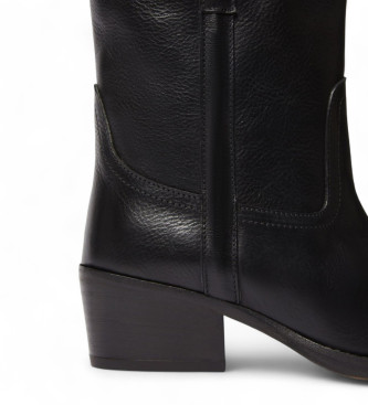 Weekend Max Mara Ranch ankelstvler i lder, sort