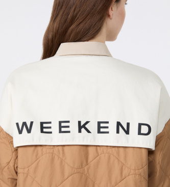 Weekend Max Mara Giaccone Imbottito Wkdsughero beige