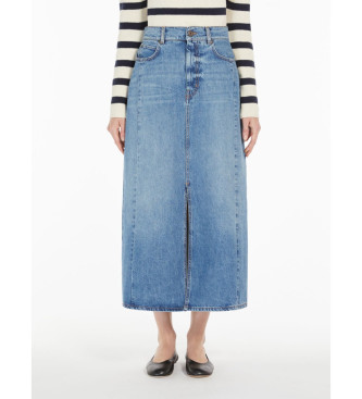 Weekend Max Mara Denim skirt Gesso blue