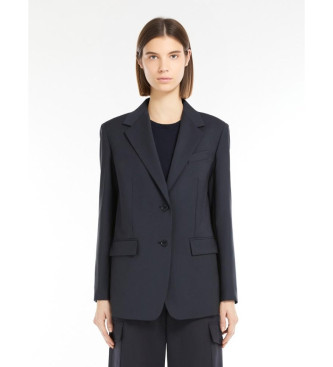 Weekend Max Mara Blazer iz deviške volne Materia marine