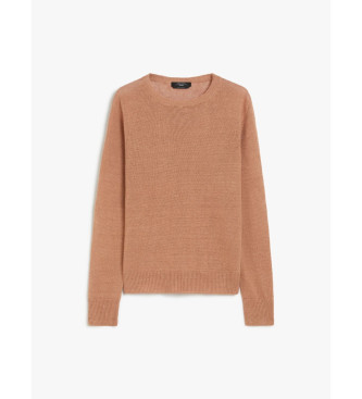 Weekend Max Mara Brązowy sweter Atzeco