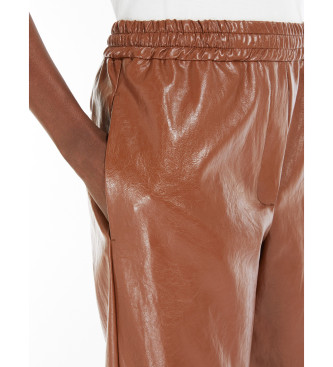 Weekend Max Mara Palazzo trousers Plutonne brown