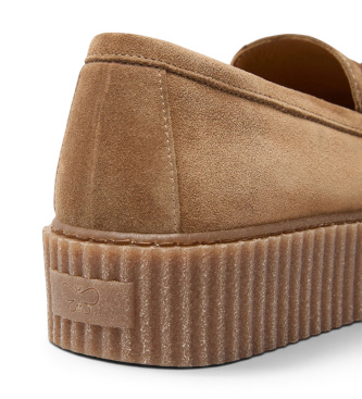 Weekend Max Mara Mocassins en Cuir Wkanavetta marron