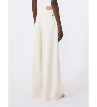 Weekend Max Mara Wijde Broek Wkdcanneti beige
