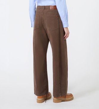 Weekend Max Mara Wkdordine wide-leg pants in brown