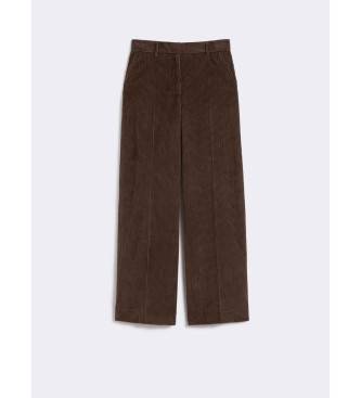 Weekend Max Mara Czekoladowe spodnie Tania