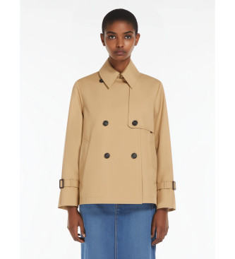 Weekend Max Mara Trench impermeabile beige Biglia