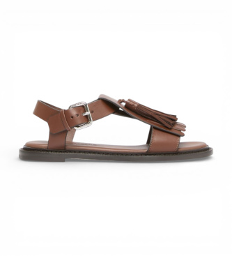 Weekend Max Mara Sandalias de Piel Wkaarte marr�n