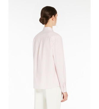 Weekend Max Mara Camisa de popelina de algodo rosa Bahamas