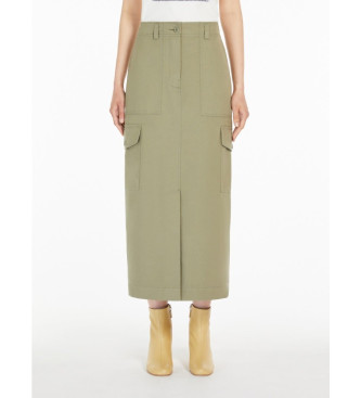 Weekend Max Mara Gonna lunga verde Calais 