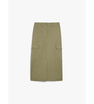 Weekend Max Mara Falda larga Calais verde 