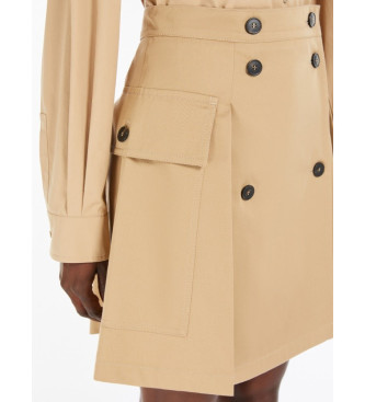 Weekend Max Mara Zebio beige gabardine korte rok