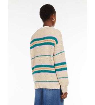 Weekend Max Mara Angus Pullover aus beiger Baumwolle