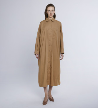 Weekend Max Mara Vestido Sibria castanho