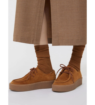 Weekend Max Mara Chaussures en cuir Kapok marron