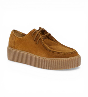 Weekend Max Mara Chaussures en cuir Kapok marron