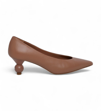 Weekend Max Mara Chaussures en cuir marron Renza