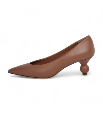 Weekend Max Mara Chaussures en cuir marron Renza