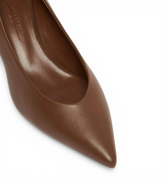 Weekend Max Mara Chaussures en cuir marron Renza