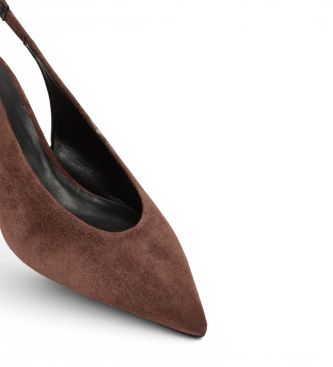Weekend Max Mara Chaussures en Cuir Wkaorma marron