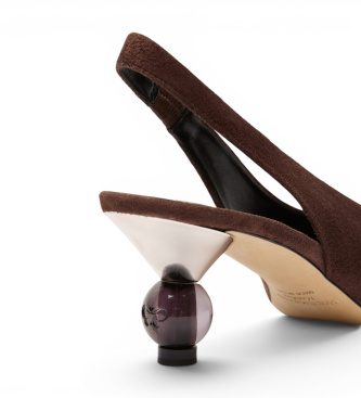 Weekend Max Mara Chaussures en Cuir Wkaorma marron