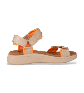 Woden Line Heritage beige sandals 