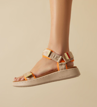 Woden Line Heritage beige sandals 