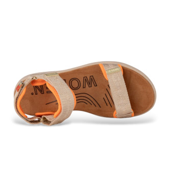 Woden Line Heritage beige sandals 