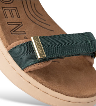 Woden Sandals Line green