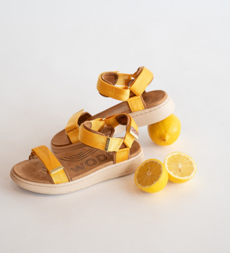 Woden Sandals Line yellow