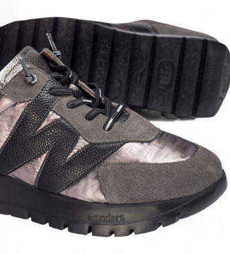 Wonders Zapatillas de Piel Odisei gris