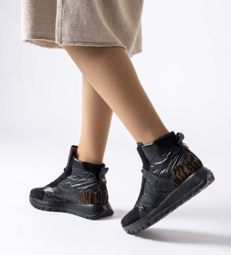 Wonders Leather Ankle Boots A-EnglandBlack