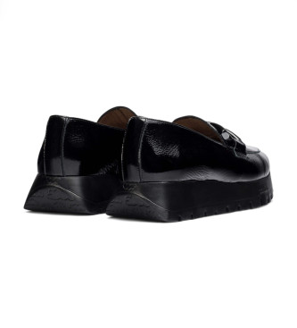 Wonders Mocasines de Piel Rose negro